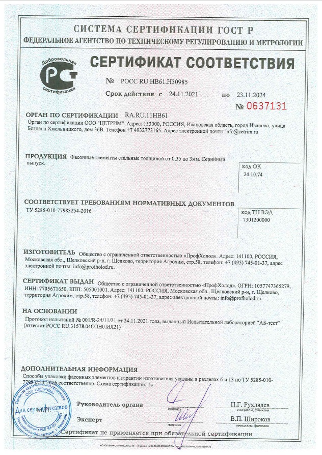 Сертификат соответствия на ФЭ